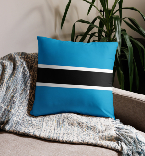 botswana flag pillow case