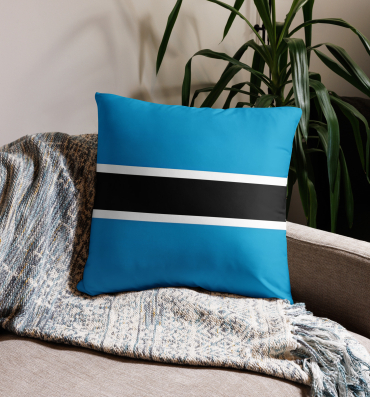botswana flag pillow case