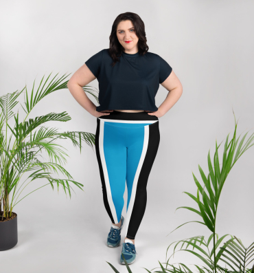 all over print plus size leggings