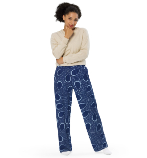 shweshwe all over print unisex wide leg pants