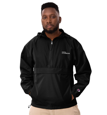 embroidered champion packable jacket (dj webster edition)