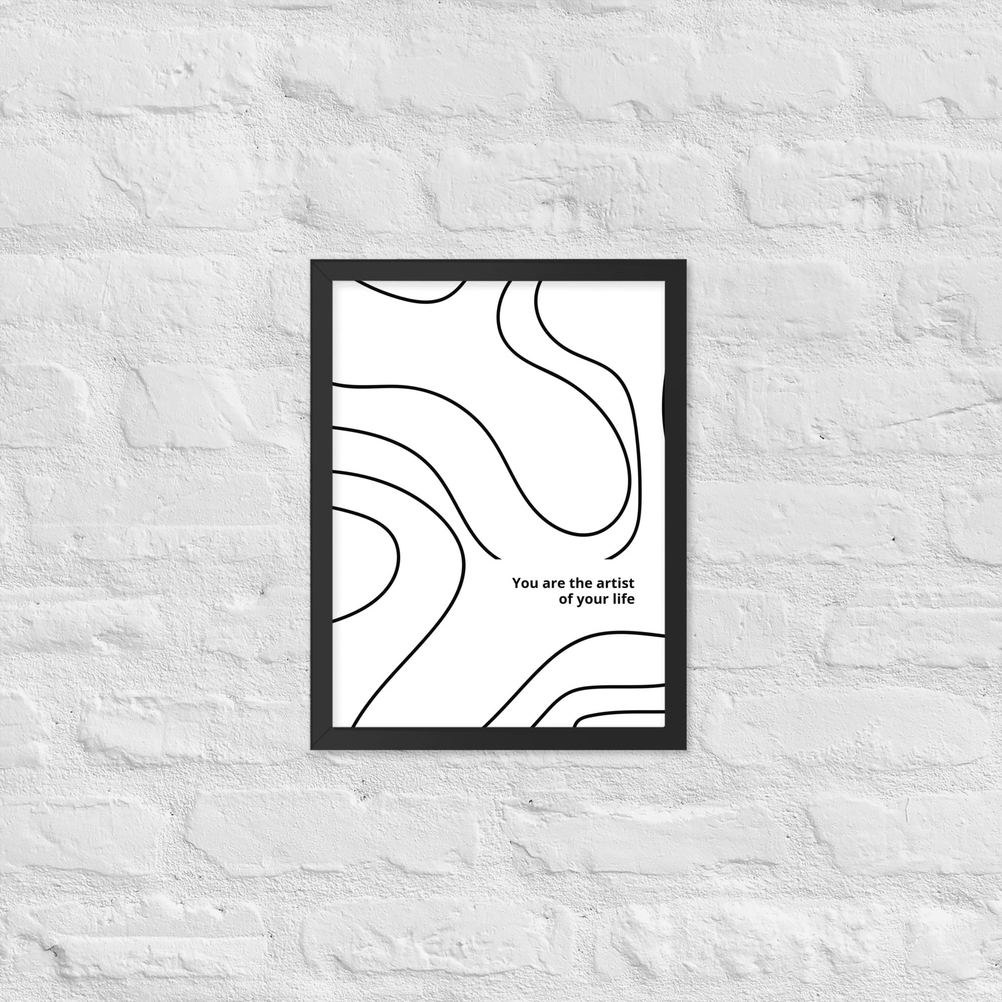 framed matte paper poster