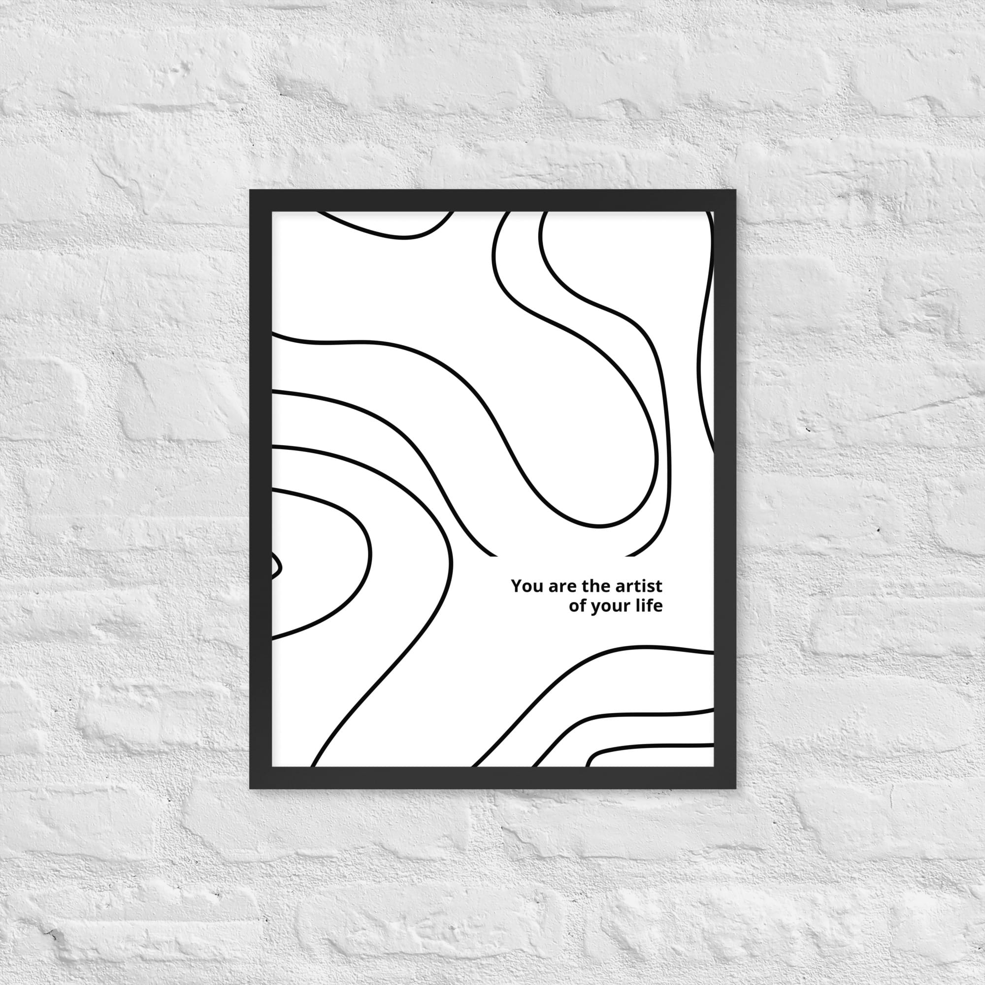 framed matte paper poster