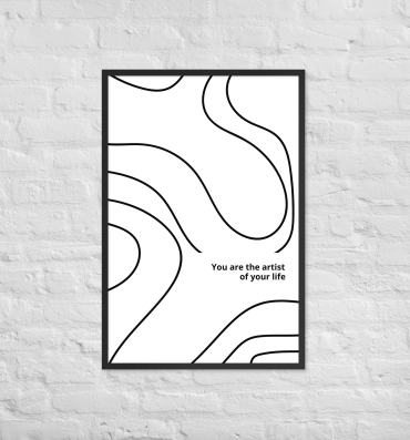 framed matte paper poster