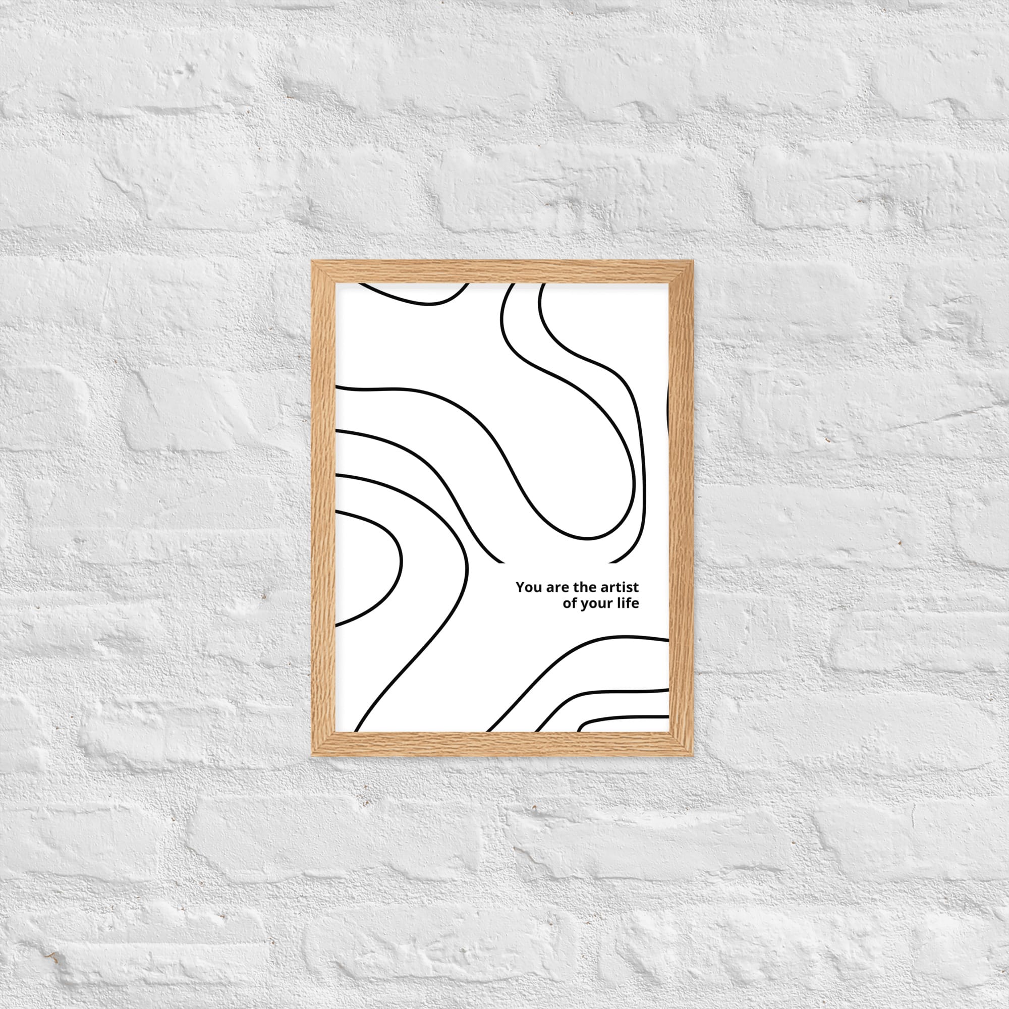 framed matte paper poster