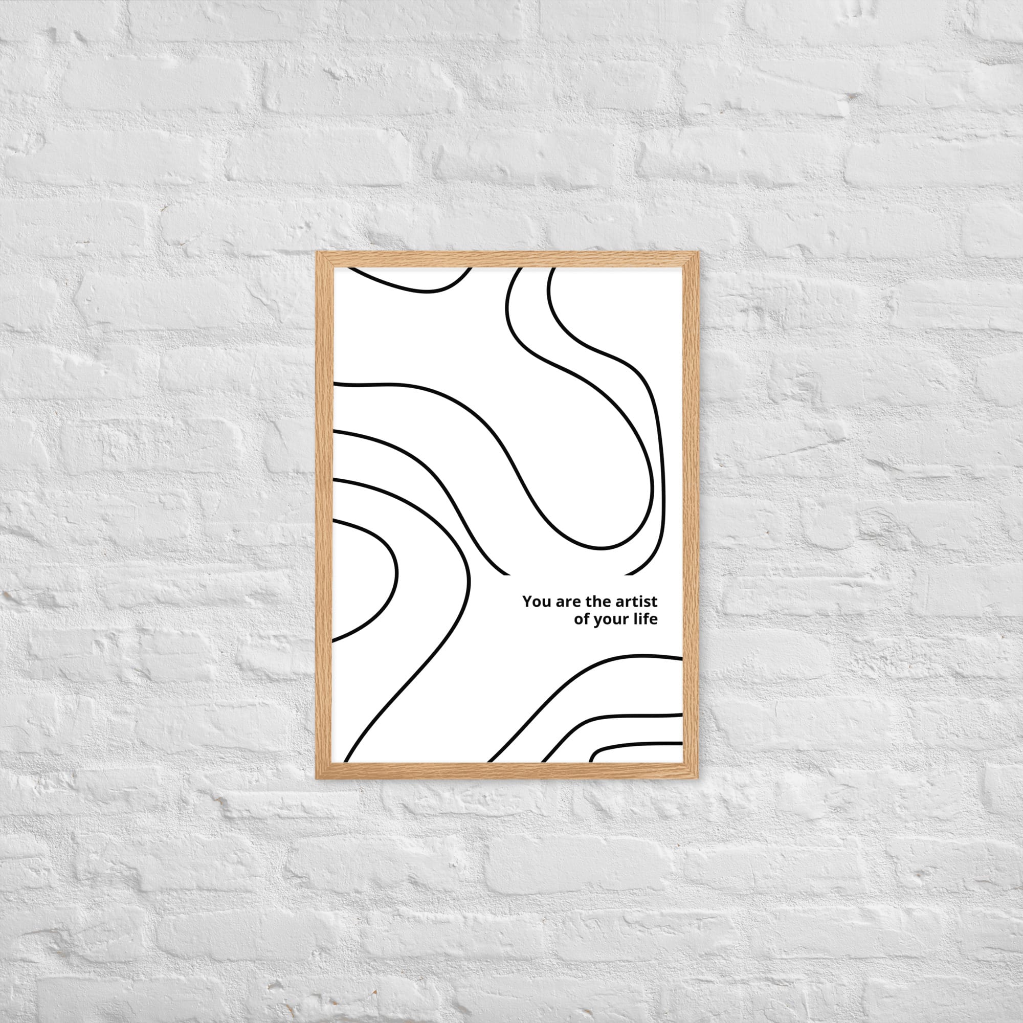 framed matte paper poster