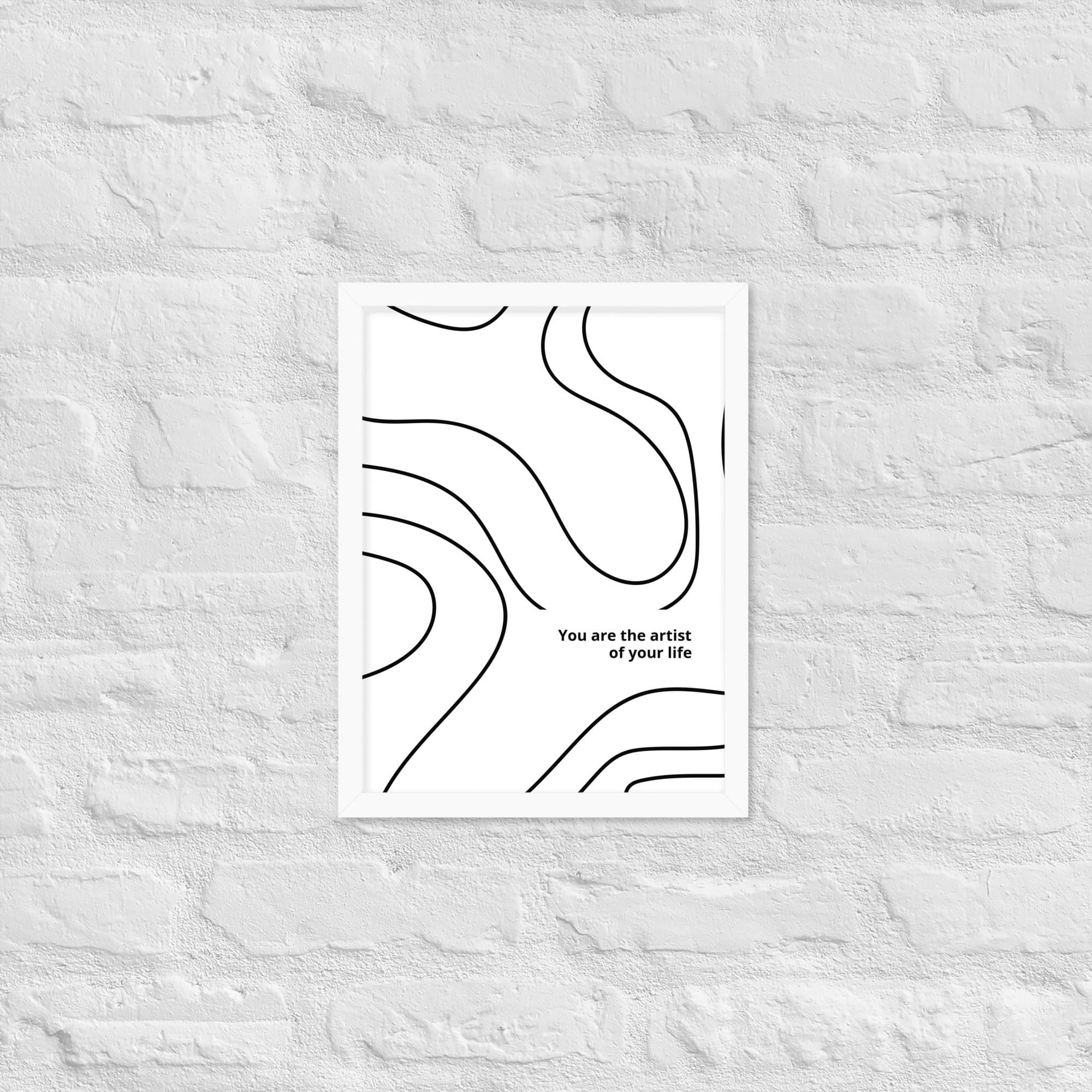 framed matte paper poster