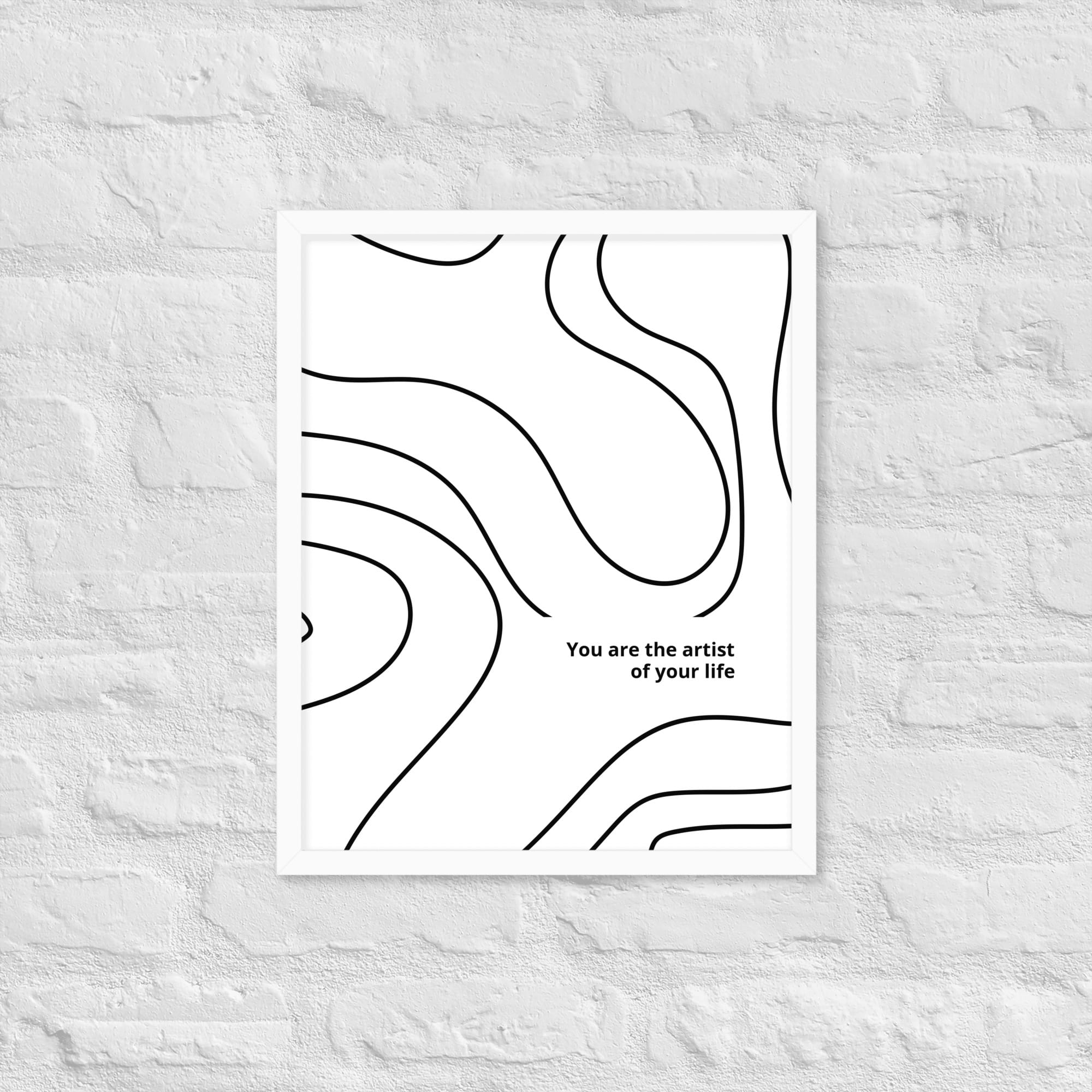 framed matte paper poster