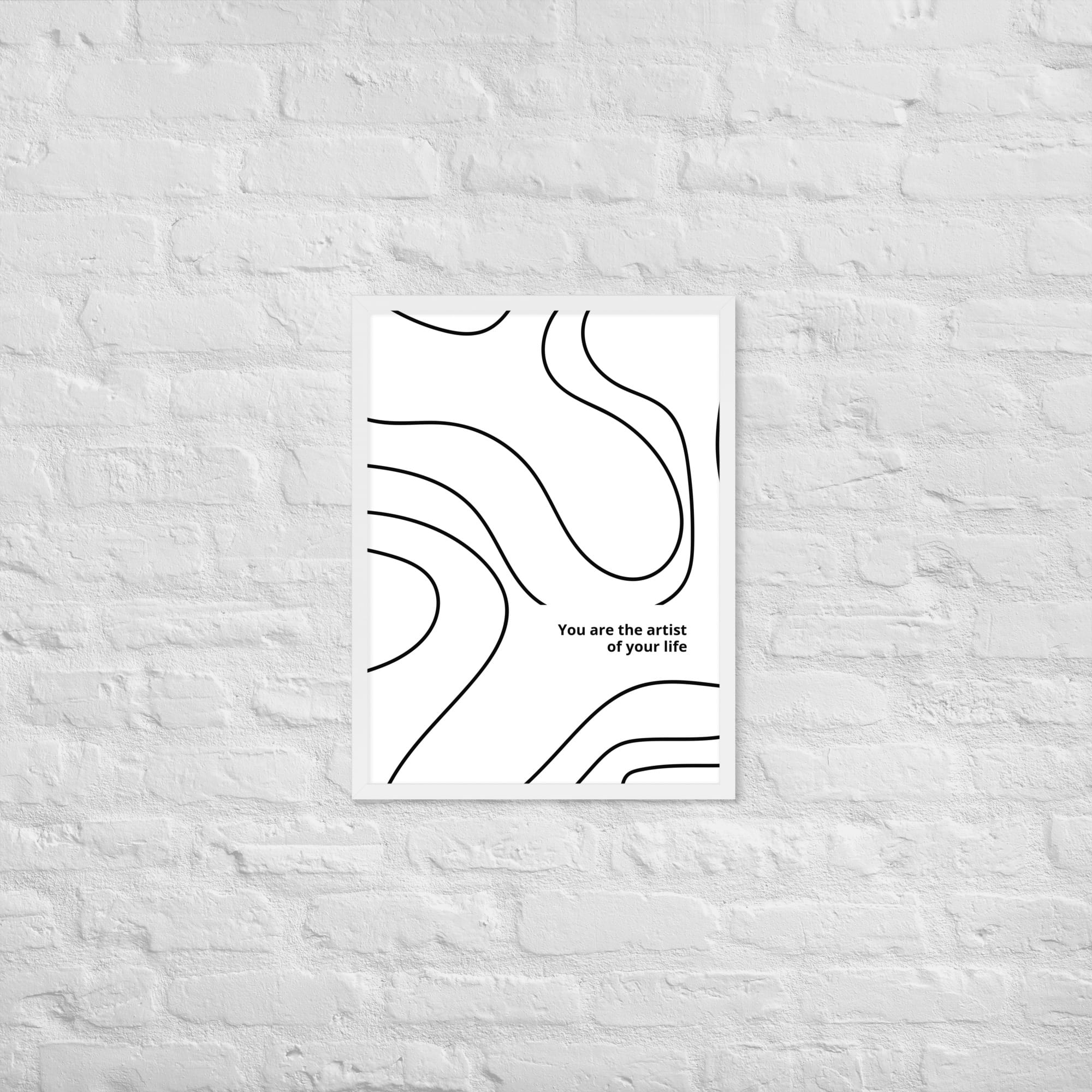 framed matte paper poster