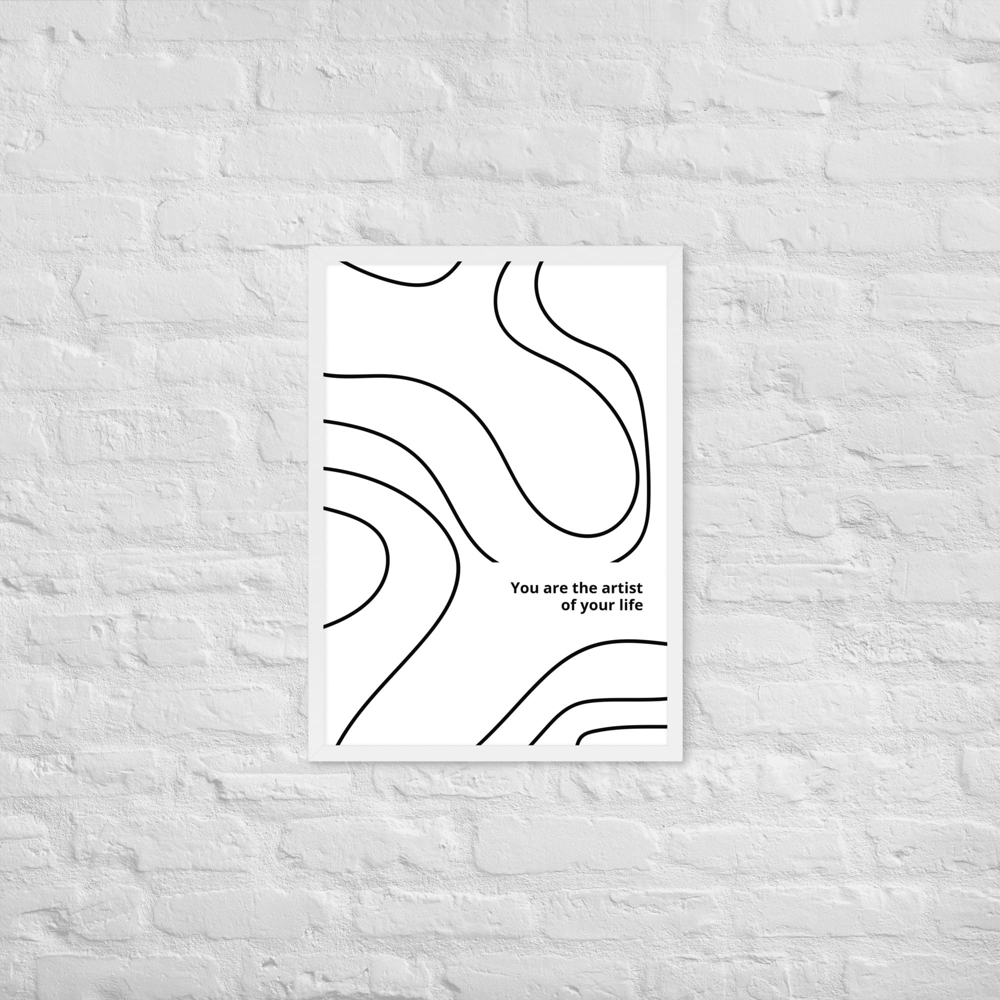 framed matte paper poster