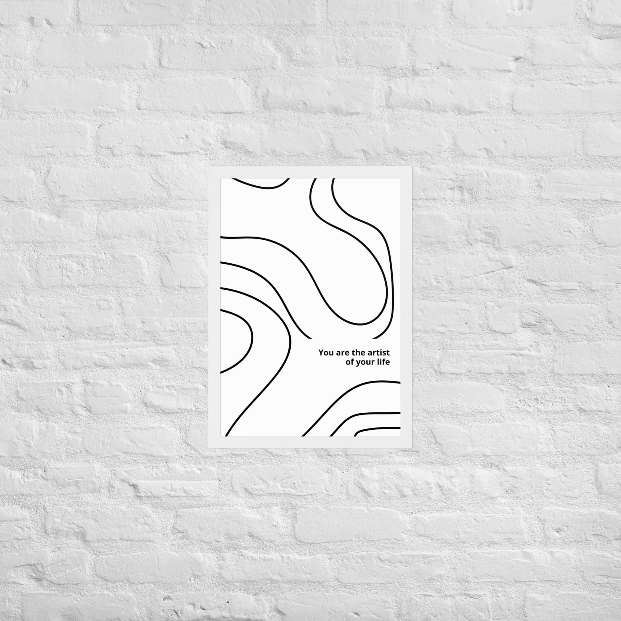 framed matte paper poster