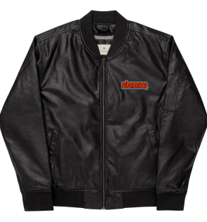 ntwana leather bomber jacket