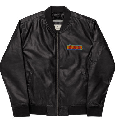 ntwana leather bomber jacket