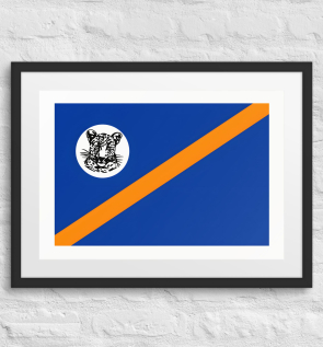 bophuthatswana flag framed poster