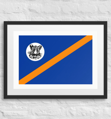 bophuthatswana flag framed poster