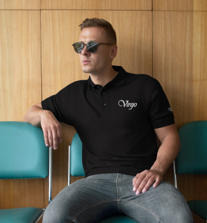virgo men's premium polo