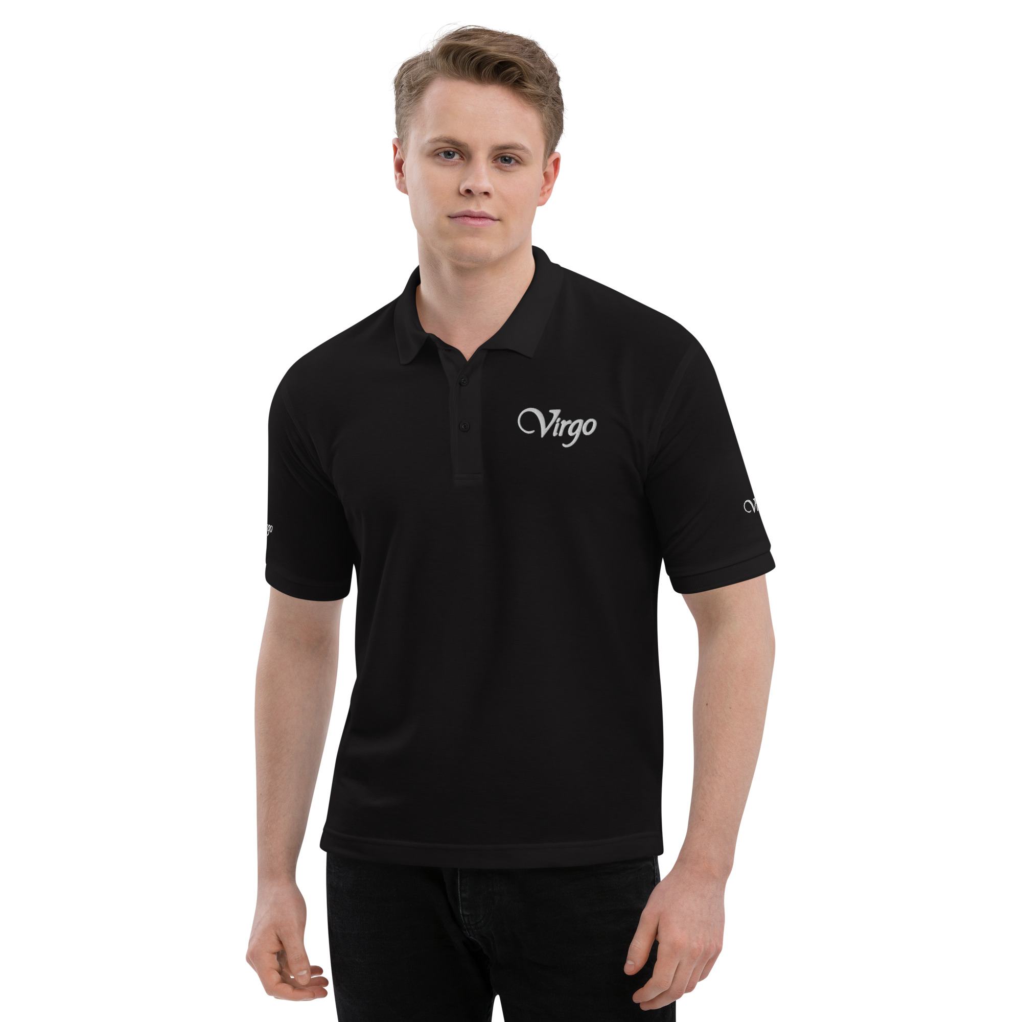 virgo men's premium polo