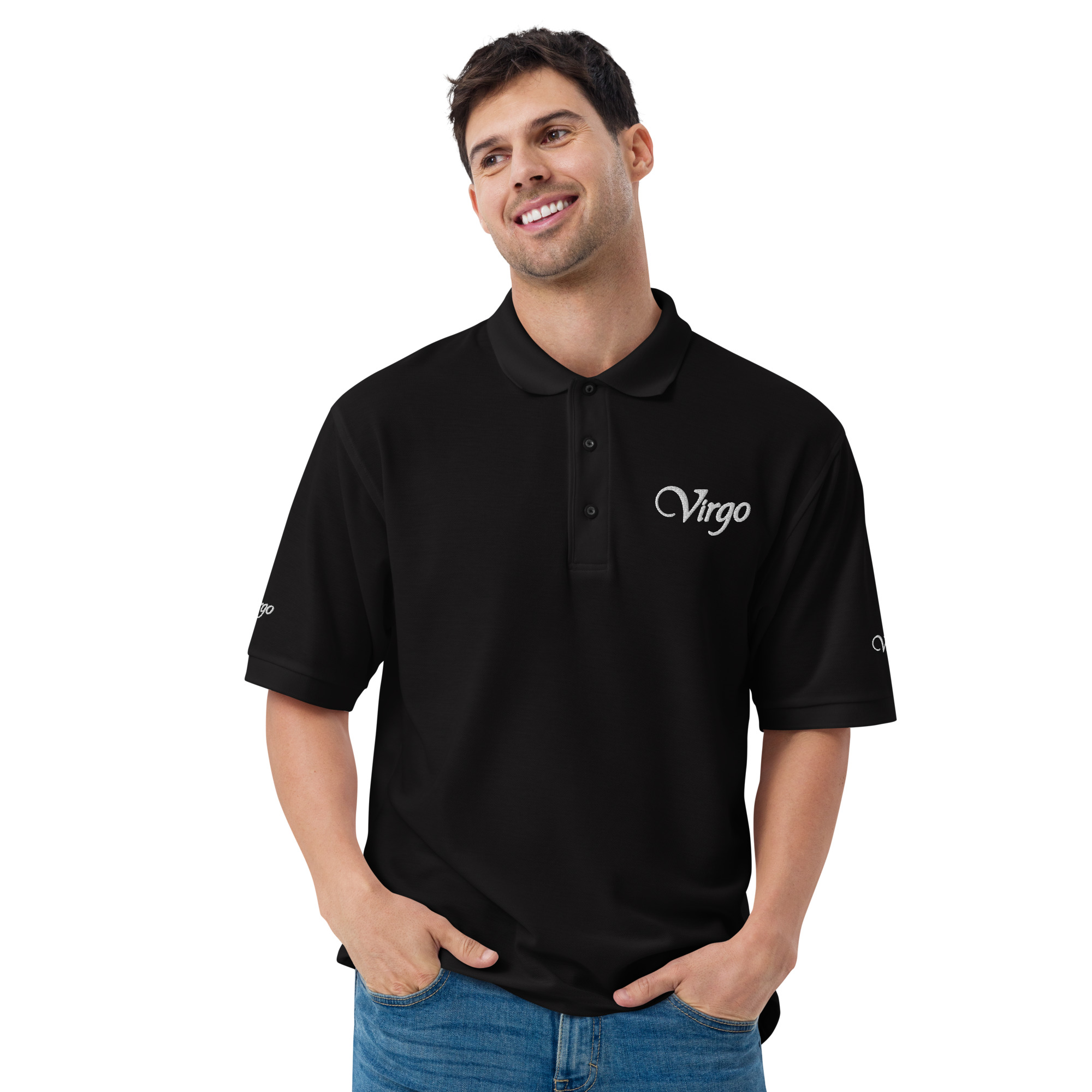 virgo men's premium polo
