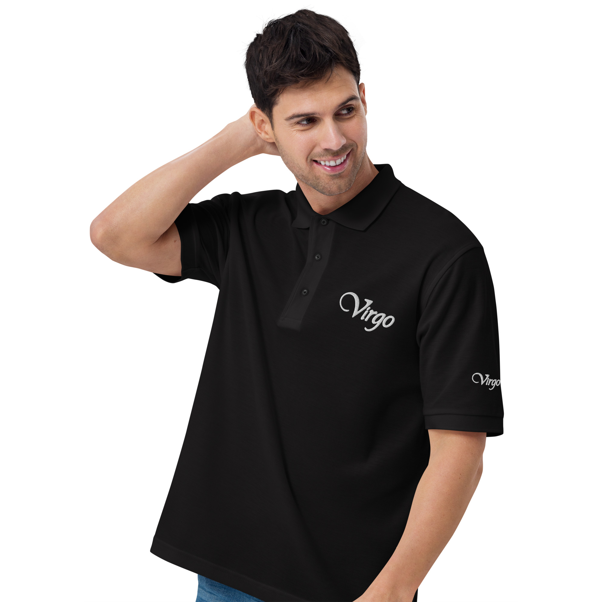 virgo men's premium polo