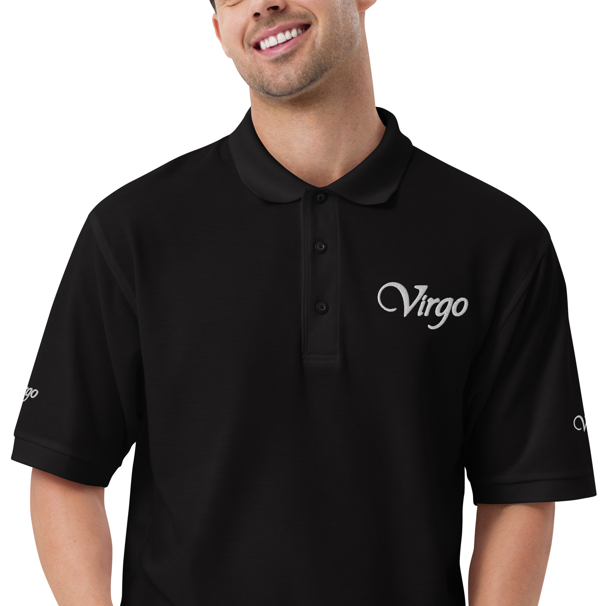 virgo men's premium polo