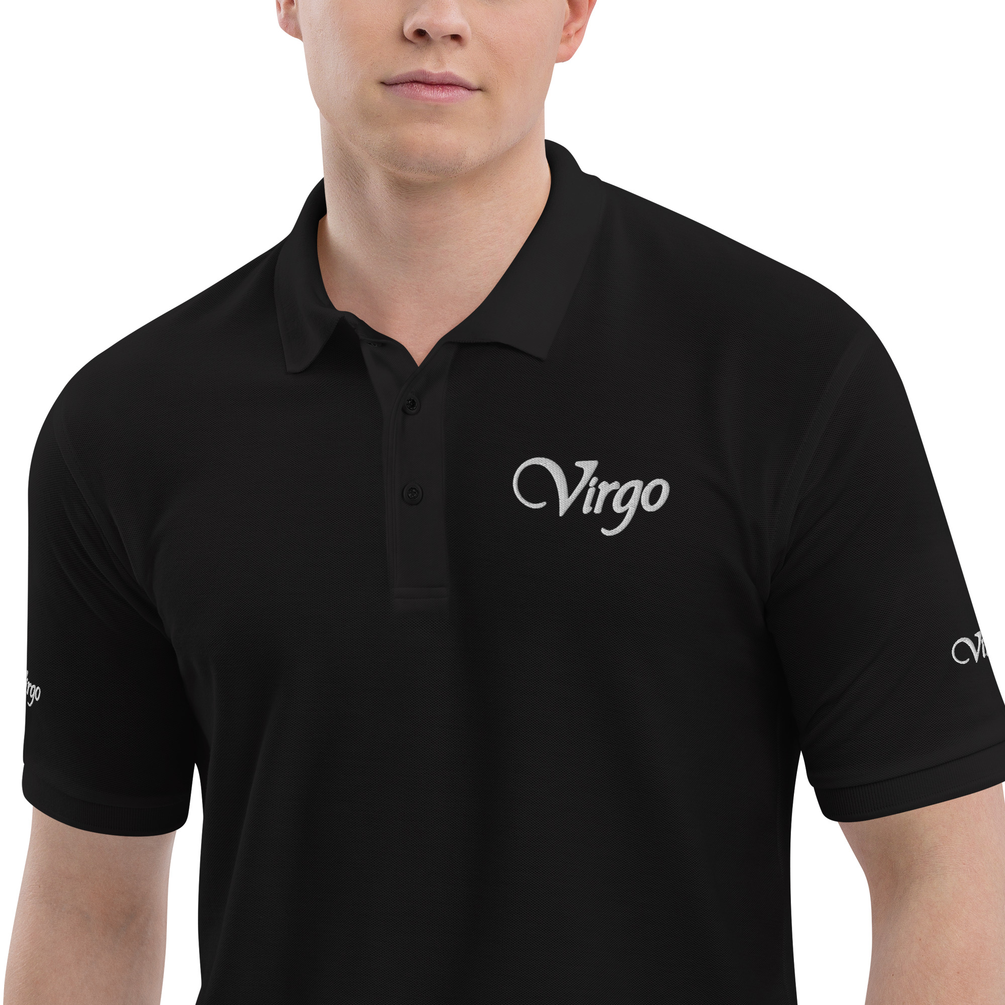 virgo men's premium polo