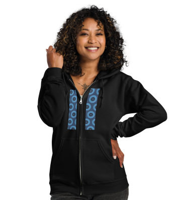 shweshwe unisex heavy blend zip hoodie