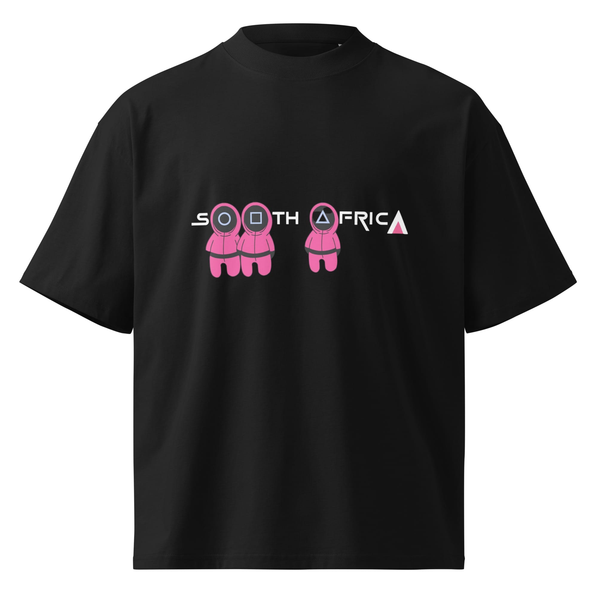 unisex organic oversized high neck t shirt (squid games parody)