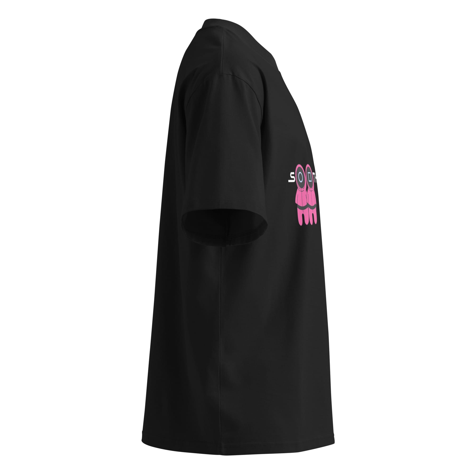 unisex organic oversized high neck t shirt (squid games parody)