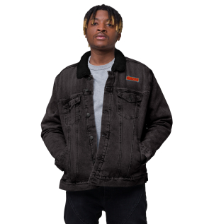 ntwana unisex denim sherpa jacket