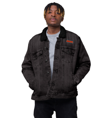 ntwana unisex denim sherpa jacket