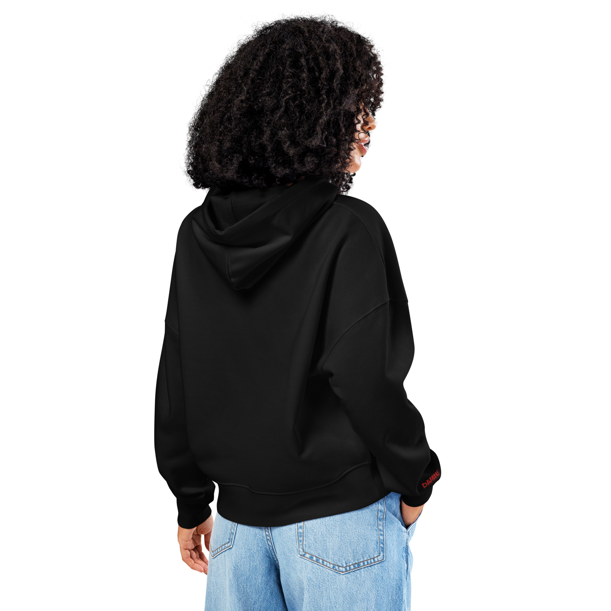 women’s organic mid weight hoodie (damn! edition)