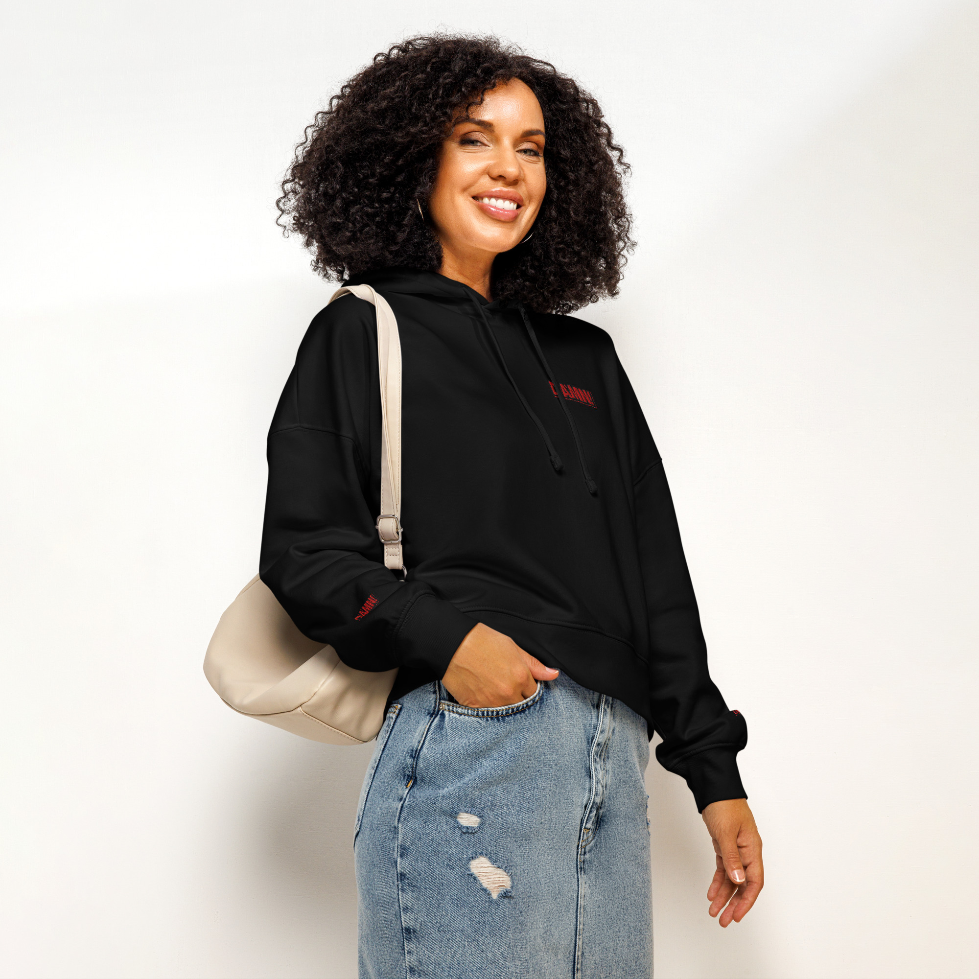 women’s organic mid weight hoodie (damn! edition)