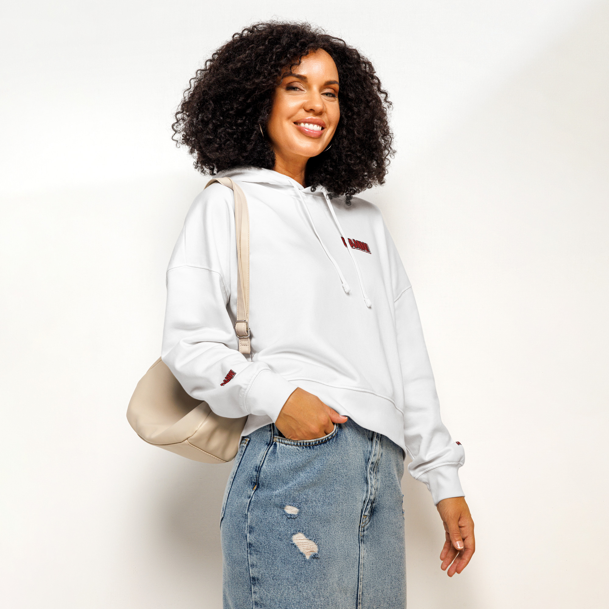 women’s organic mid weight hoodie (damn! edition)