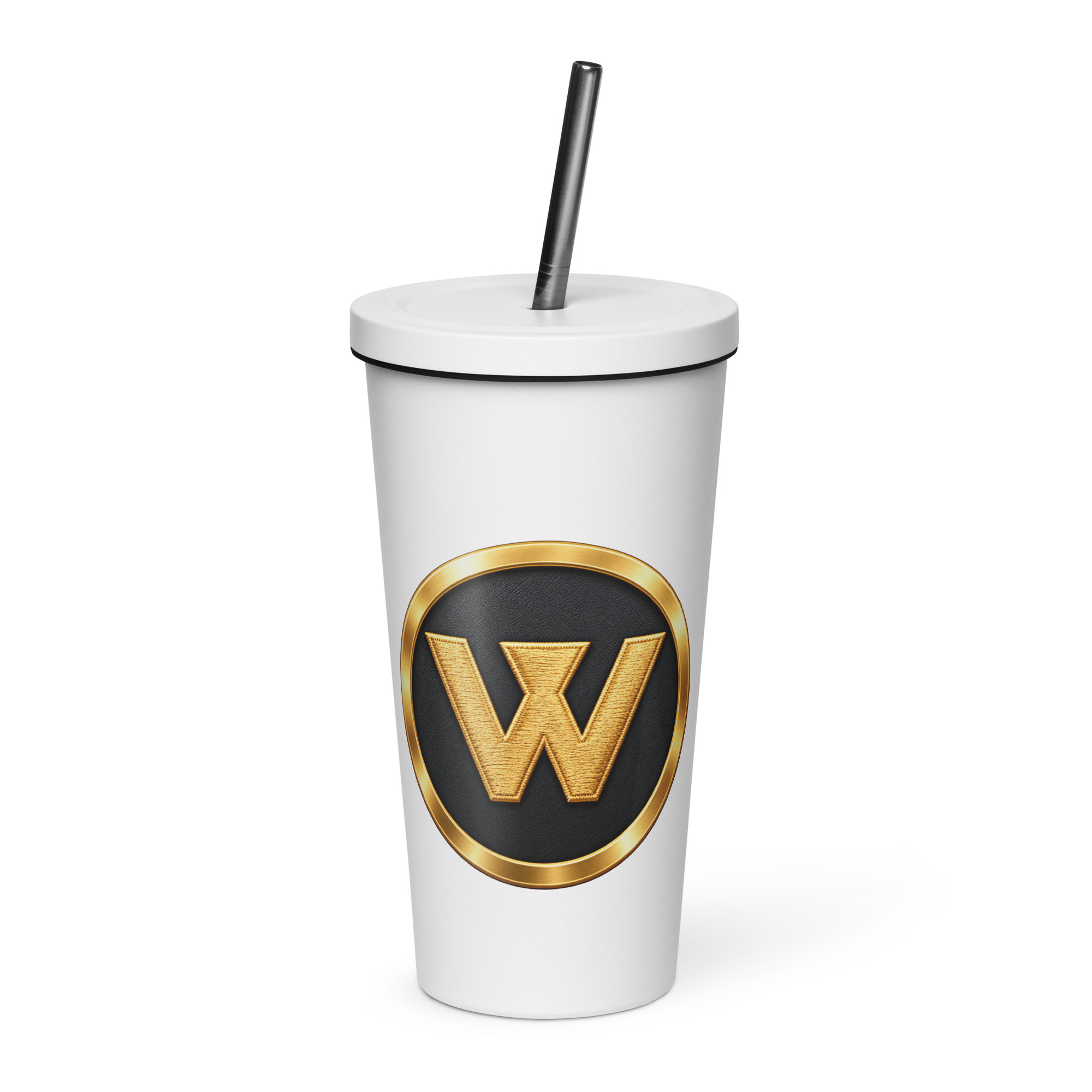 webster insulated tumbler with a straw
