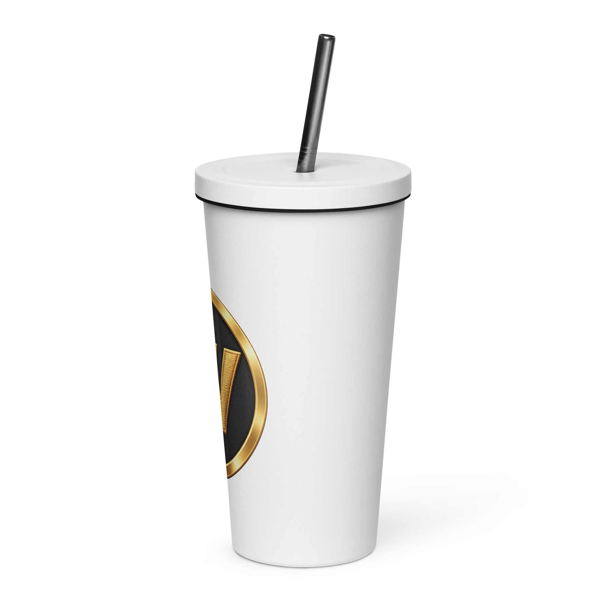 webster insulated tumbler with a straw