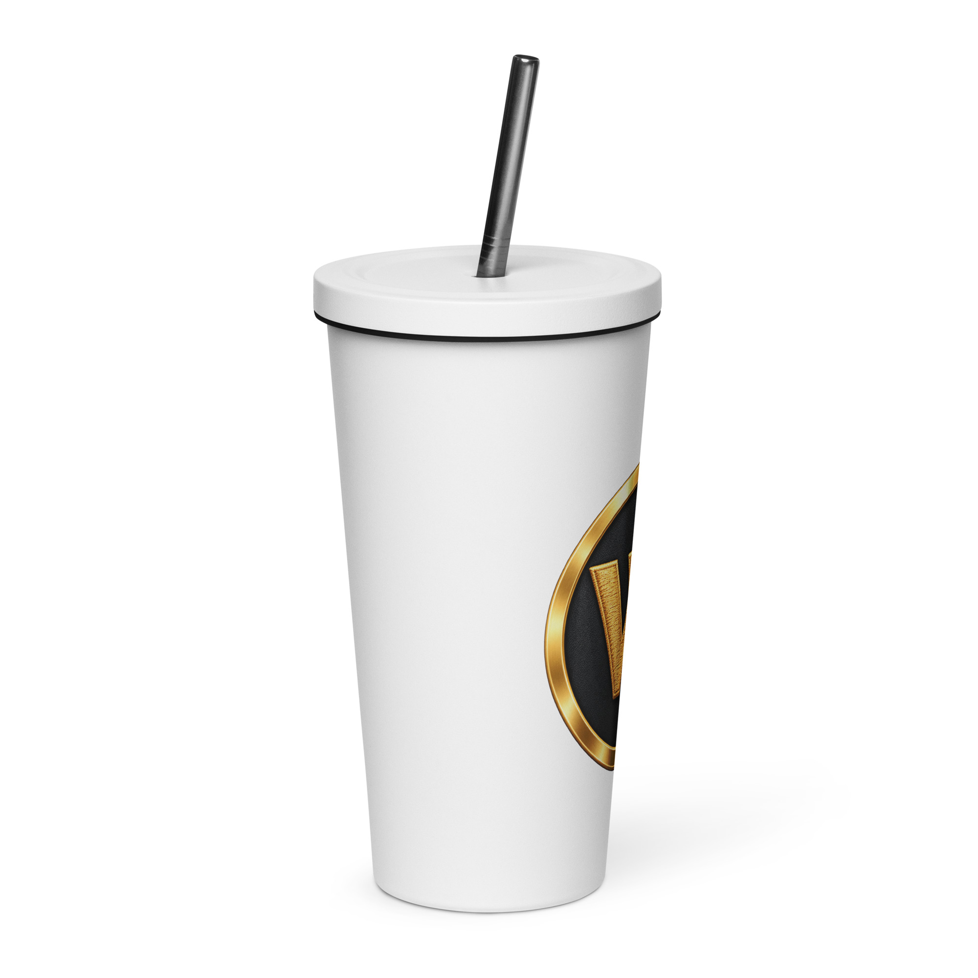 webster insulated tumbler with a straw